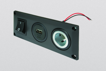 12-24V/ 2x2,5A USB Steckdose Ladegerät - Einbau Powerdose für KFZ