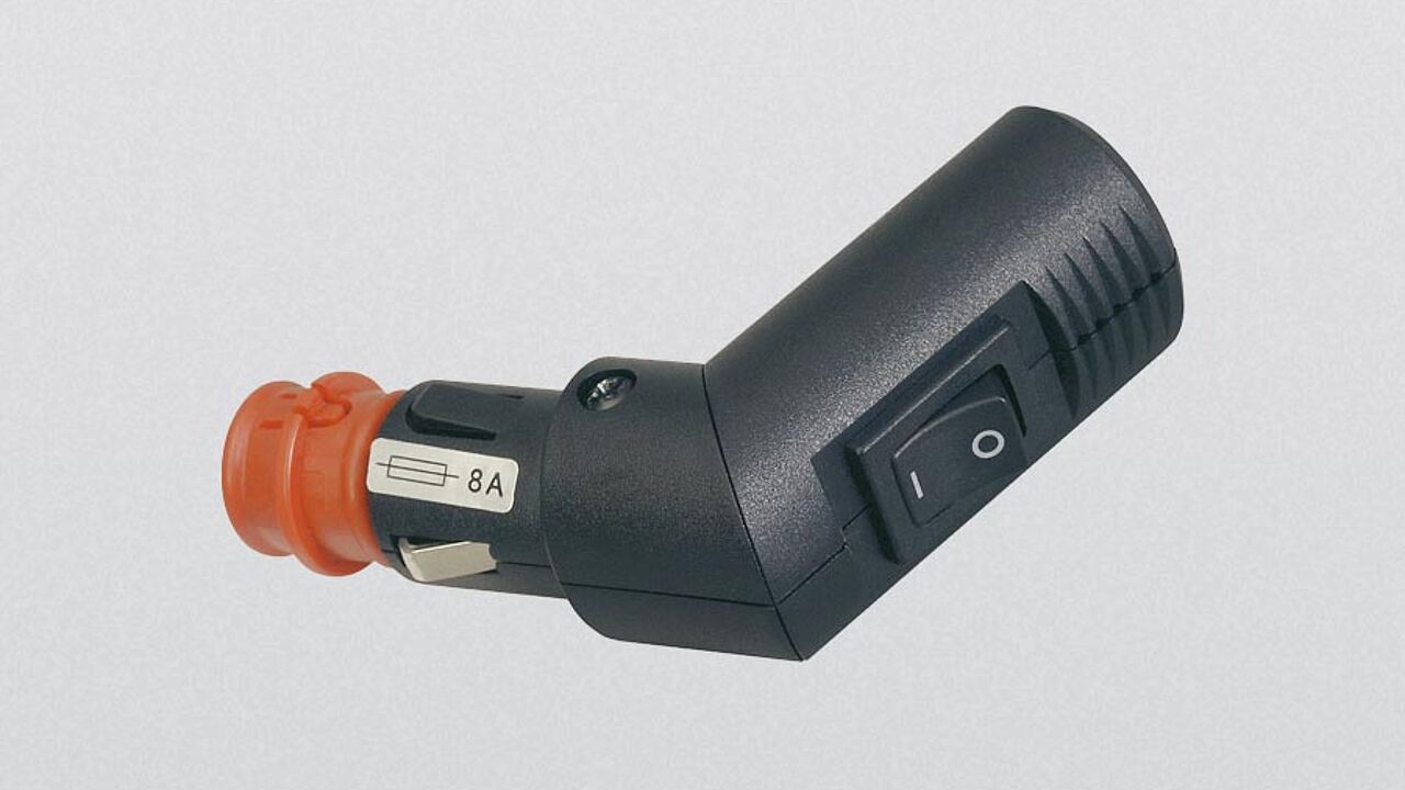 Winkelbarer Sicherheits-Universalstecker mit Schalter: PRO CAR Auto- und  Bootszubehör