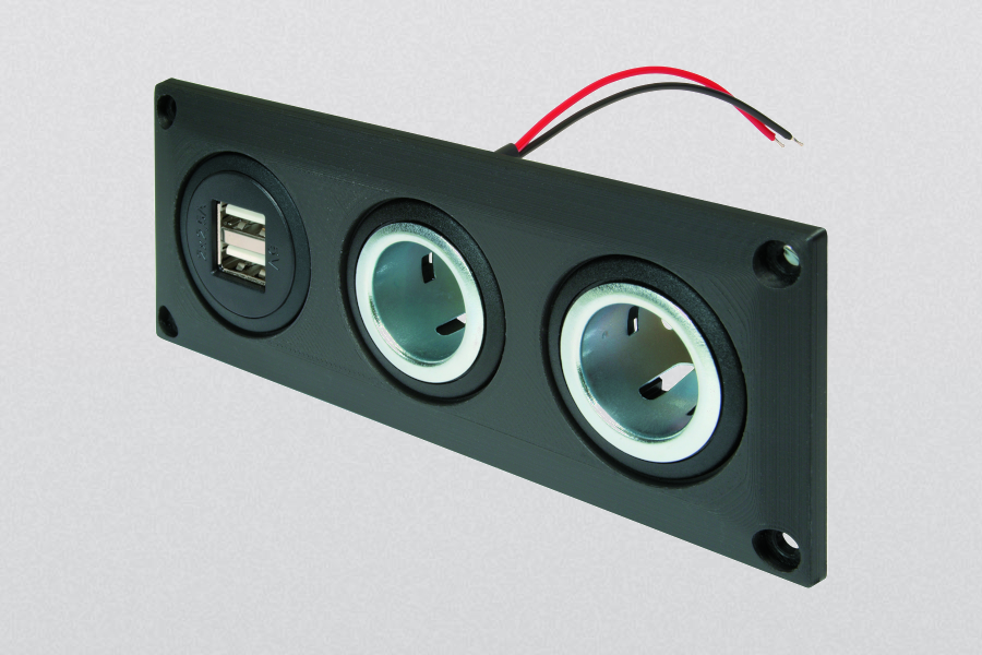 BuiltIn Socket including 1 Double USBA Socket and 2 Power Sockets